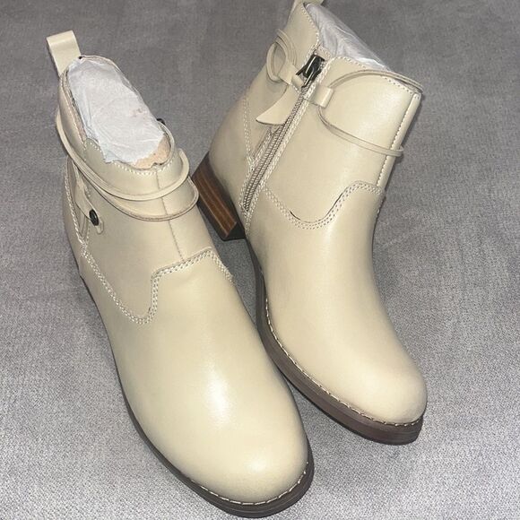 Nwot Spenco orthotics tan leather boots - Picture 1 of 8